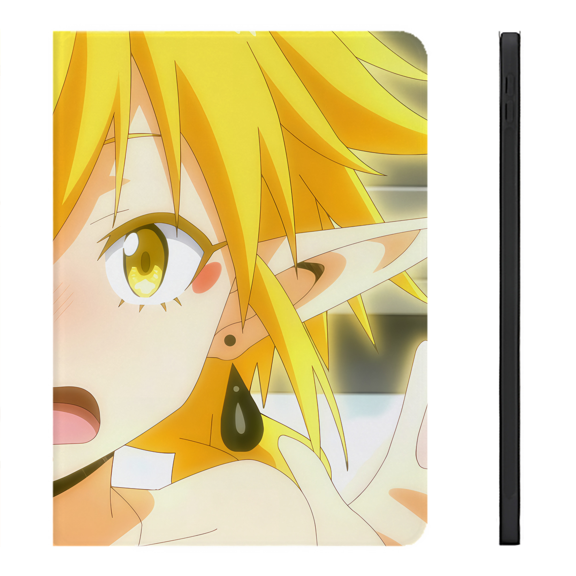 （画像用） 転スラ Regarding Reincarnated to Slime IPadケース ペンホルダー付き ブックスタイルデザイン